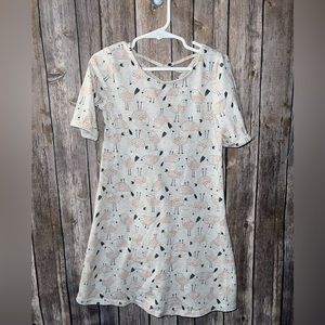 Jumping Beans bird design dress, girls size 6